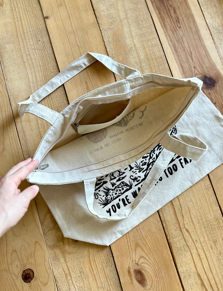 Slow Down Canvas Tote Bags