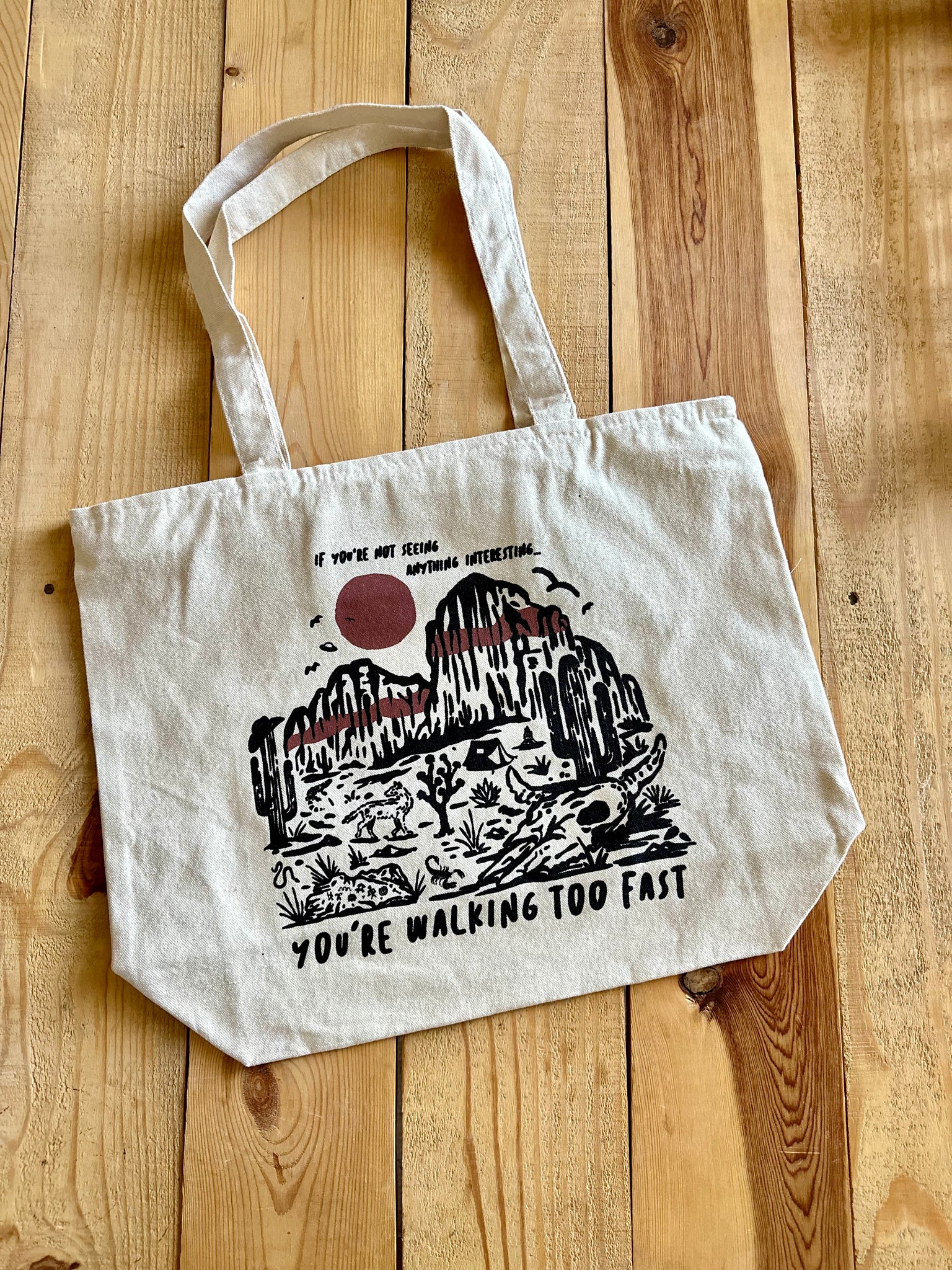 Slow Down Canvas Tote Bags