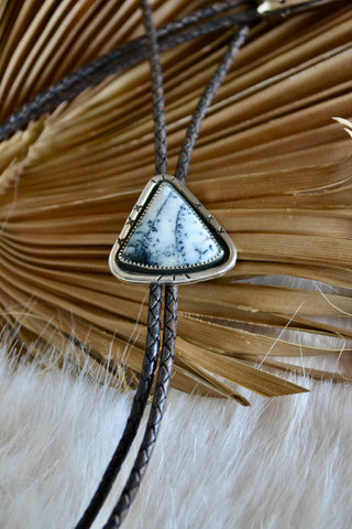 Dendritic Agate Bolo Tie