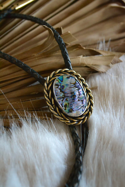 Abalone Bolo Tie