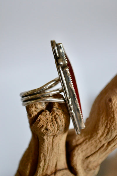 Rosarita Lightning Bolt Sterling Silver Ring (Size 10)
