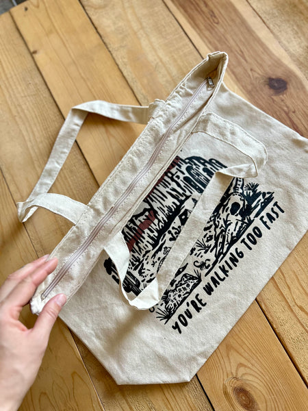 Slow Down Canvas Tote Bags