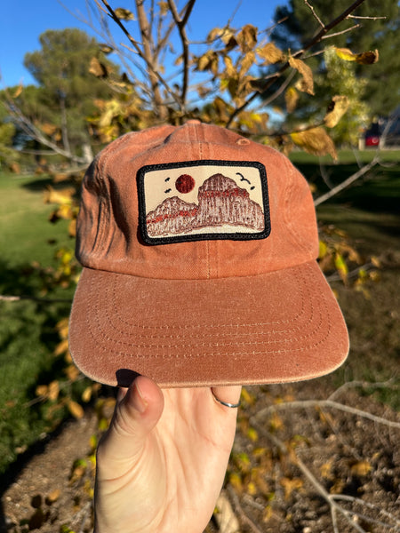 Red Rock Patch Classic Washed Dad Hat
