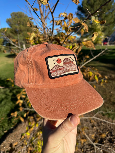 Red Rock Patch Classic Washed Dad Hat