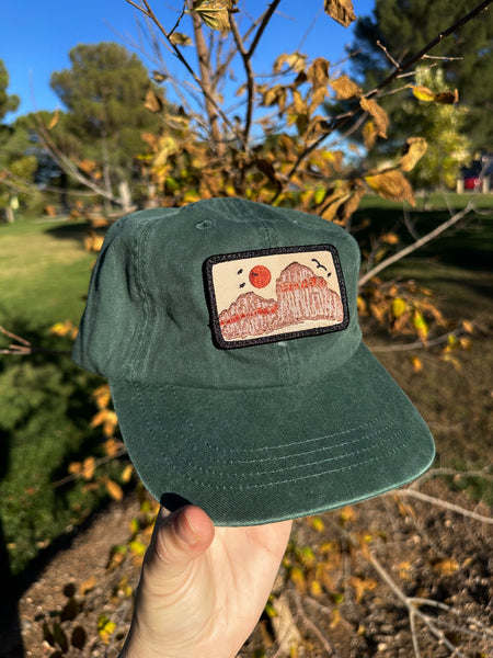 Red Rock Patch Classic Washed Dad Hat