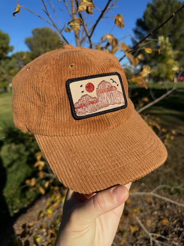 Red Rock Patch Corduroy Dad Hats