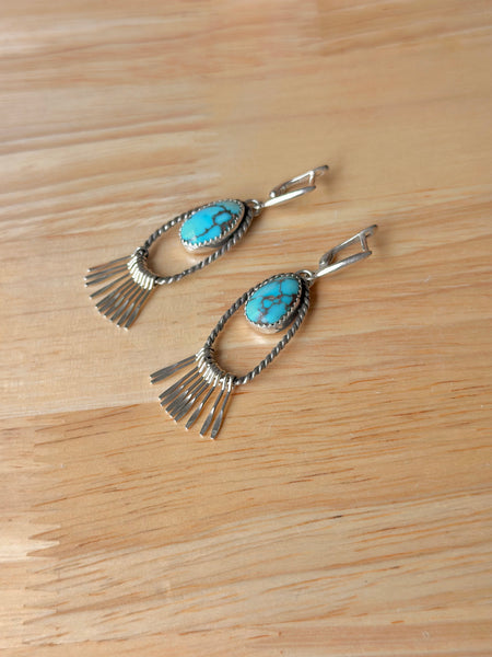 Egyptian Turquoise Dangle Earrings