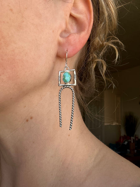 Carico Turquoise Dangle Earrings