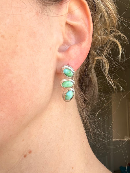 Sonoran Turquoise 2-in-1 Dangle or Ear Crawl Earrings