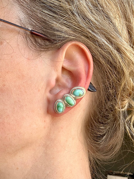 Sonoran Turquoise 2-in-1 Dangle or Ear Crawl Earrings