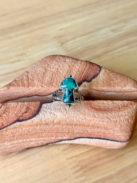 Apache Variscite Sterling Silver Ring (Size 5.5)