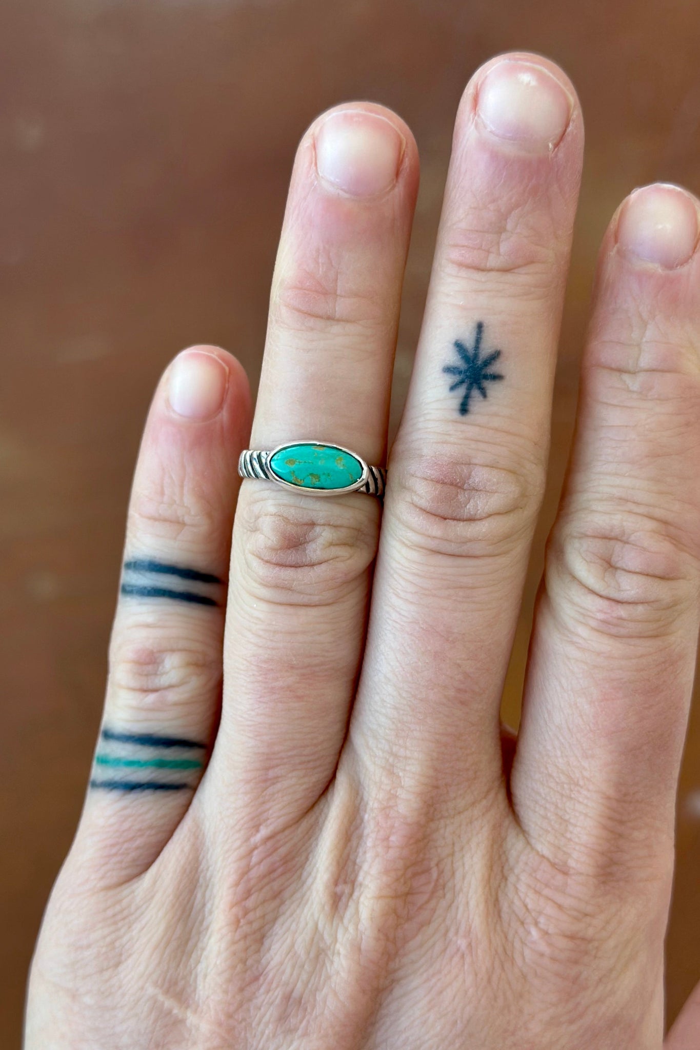 The Jacque Ring - Campito Turquoise Sterling Silver Ring (Size 6.75)