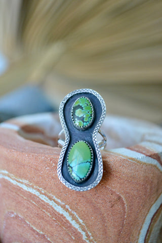 Blue Moon Turquoise Sterling Silver Ring (Size 5.75)