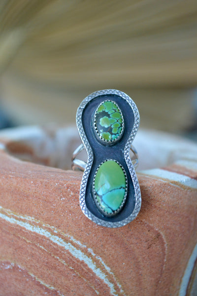 Blue Moon Turquoise Sterling Silver Ring (Size 5.75)