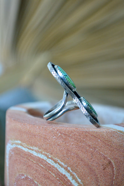 Blue Moon Turquoise Sterling Silver Ring (Size 5.75)