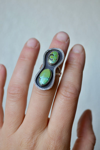 Blue Moon Turquoise Sterling Silver Ring (Size 5.75)
