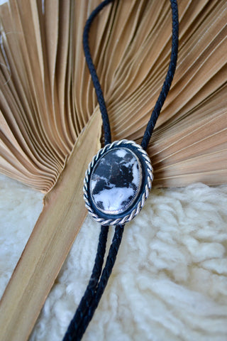 Zebra Jasper Bolo Tie