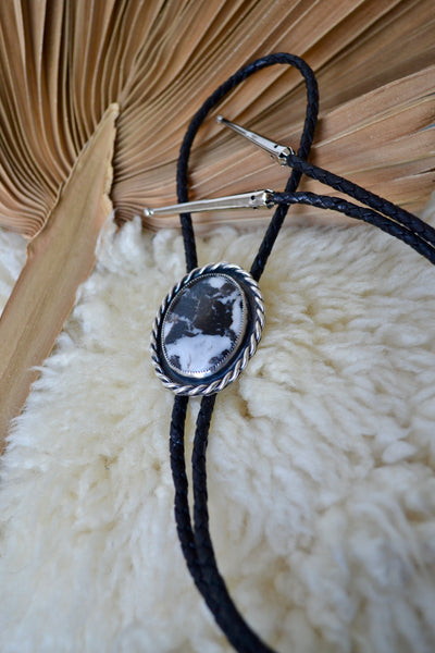 Zebra Jasper Bolo Tie