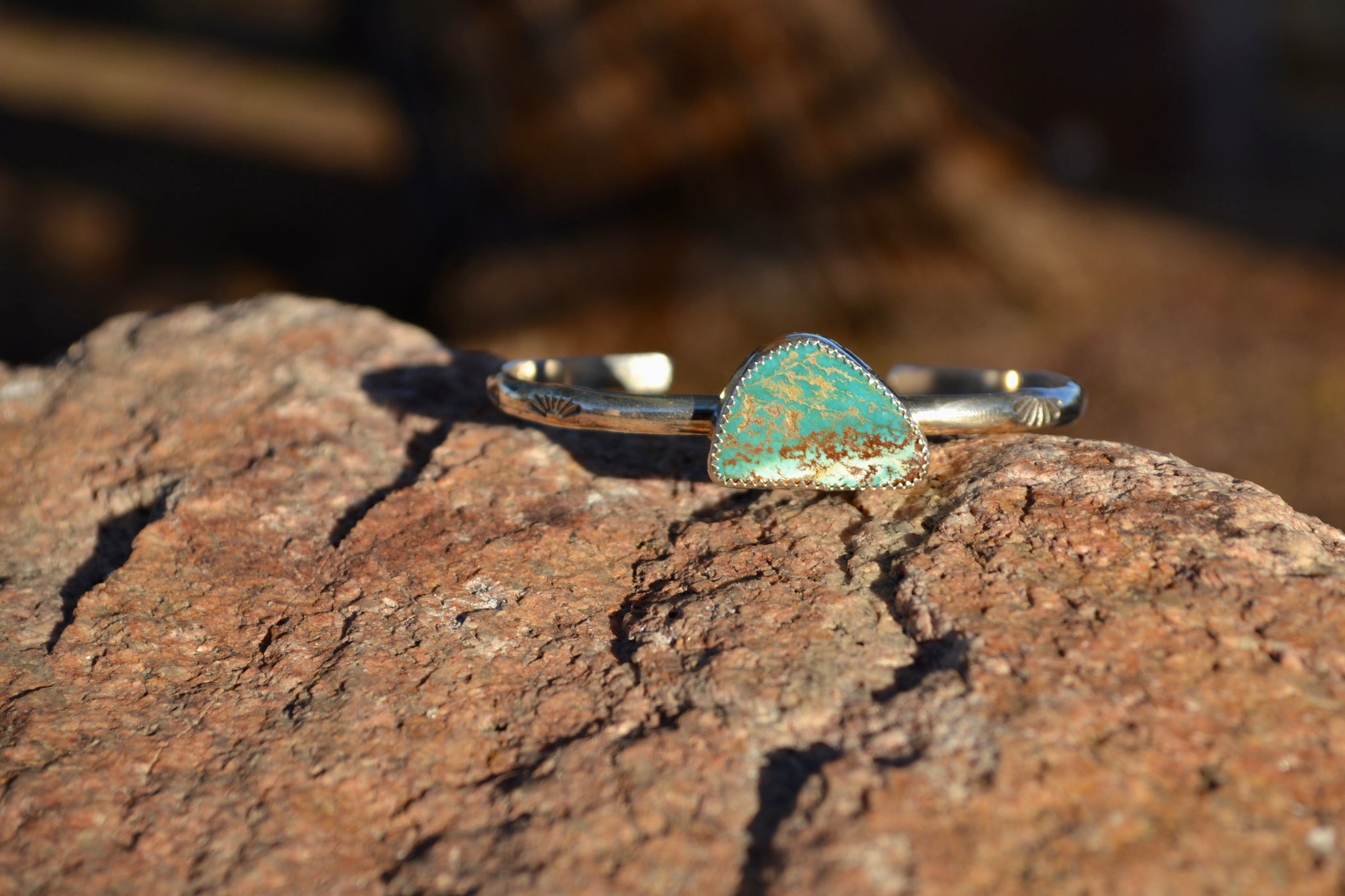 [ARCHIVES] Turquoise Sterling Silver Stamped