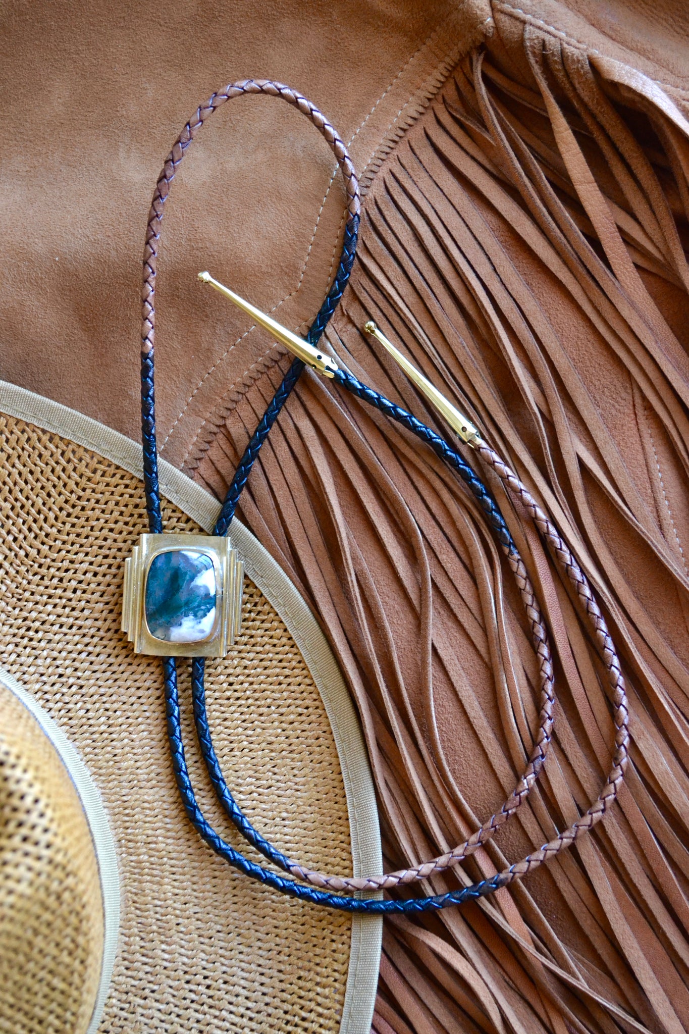 [ARCHIVES] (Green Moss Agate Brass)